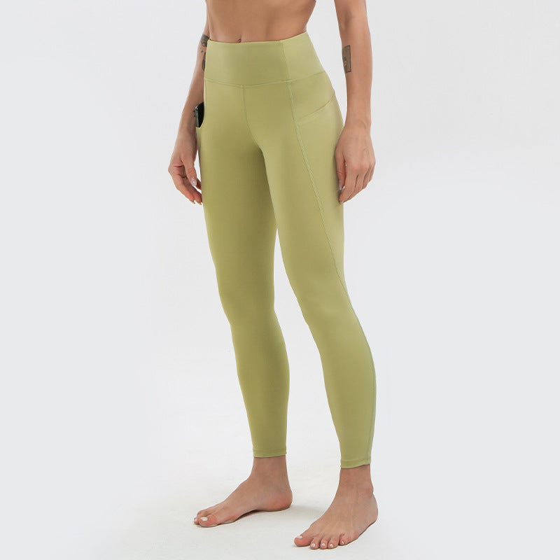 Seamless Stitching Skin-friendly Nude High-waist Sports Yoga Pants